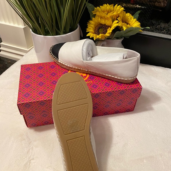 *NWT* Tory Burch Color Block leather Espadrille - Picture 6 of 7